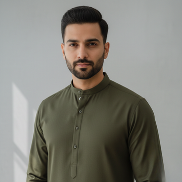 Olive Green - Premium Wash & Wear